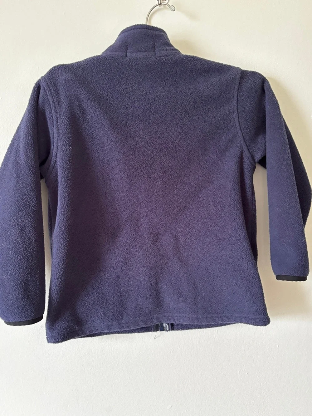 Ralph Lauren Kids Navy Fleece Zip Jacket with Gold Embroidered Crest